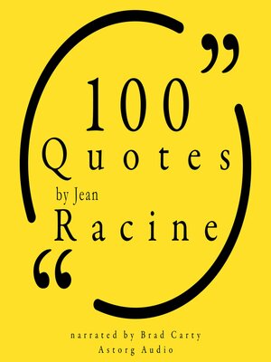 cover image of 100 Quotes by Jean Racine